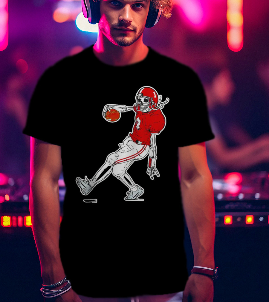 Sterling Shepard Oklahoma Sooners Tuck Fexas Skeleton Football Player T-Shirt