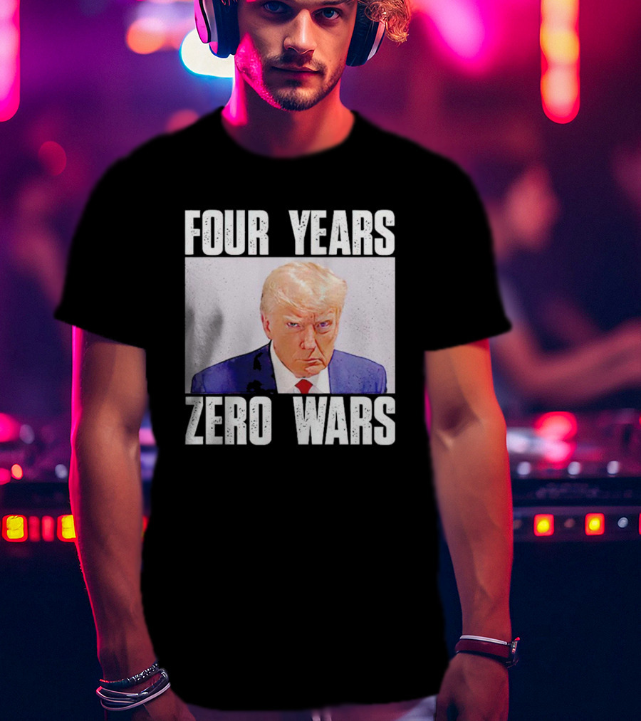 Four Years Zero Wars Portrait Image T-Shirt