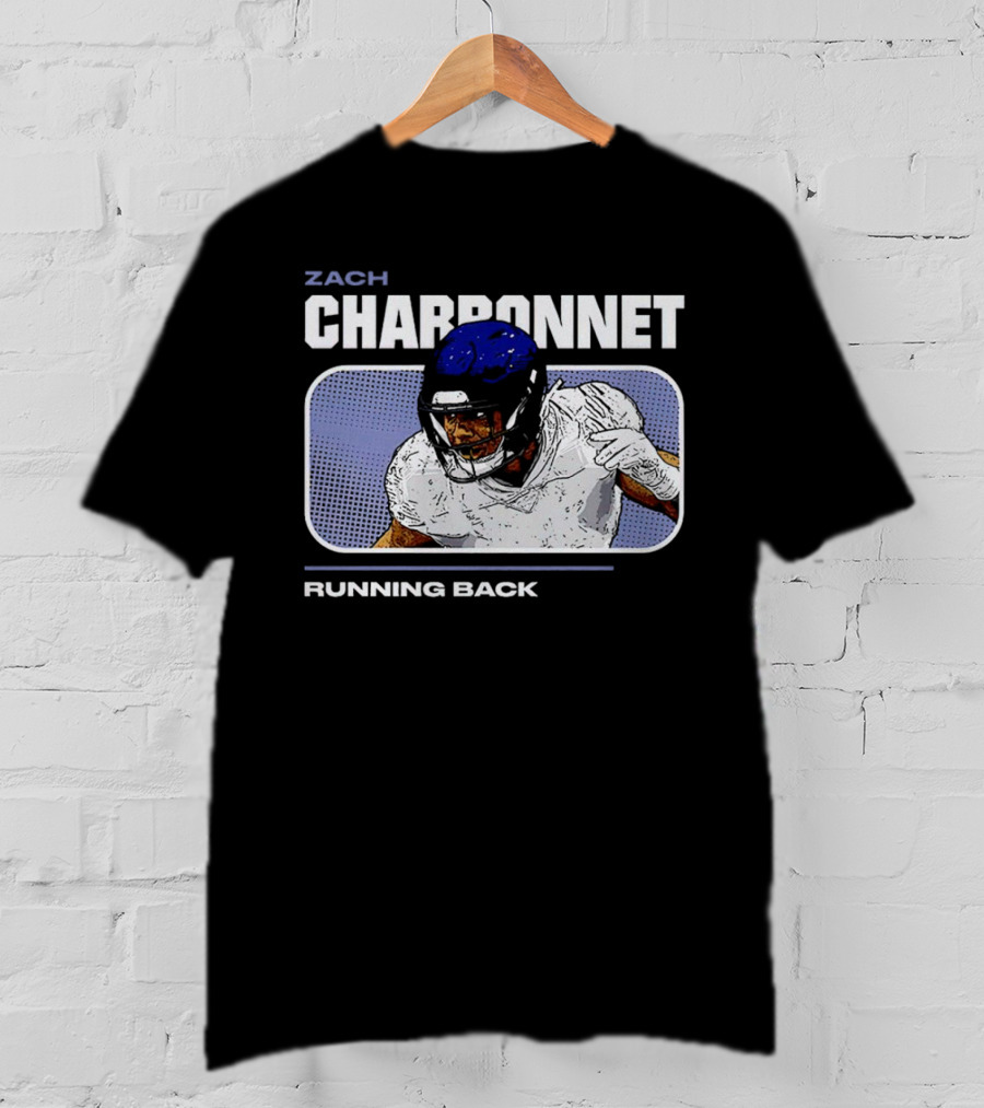Zach Charbonnet Running Back Vintage Football T-Shirt