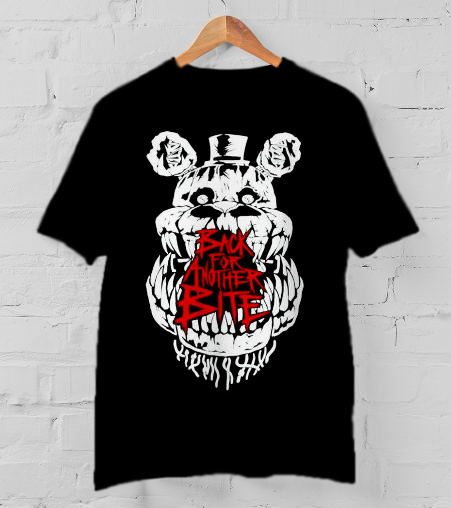 Back For Another Bite Creepy Bear Face T-Shirt