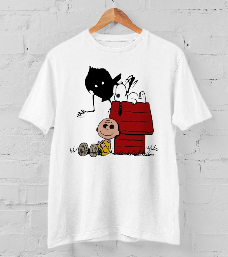 Charlie Brown Snoopy Coraline Button Eyes Shadow T-Shirt