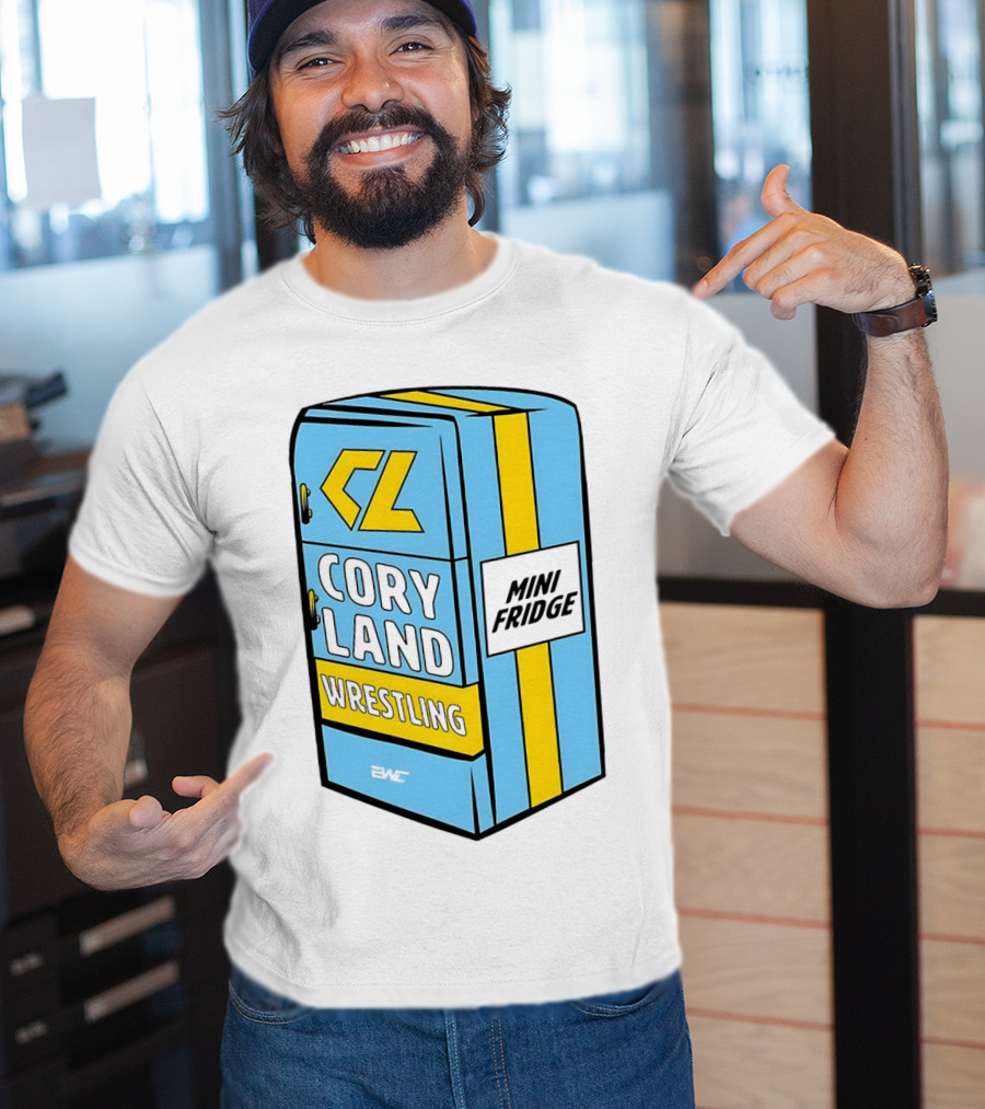 CL Cory Land Wrestling Mini Fridge EMC T-Shirt