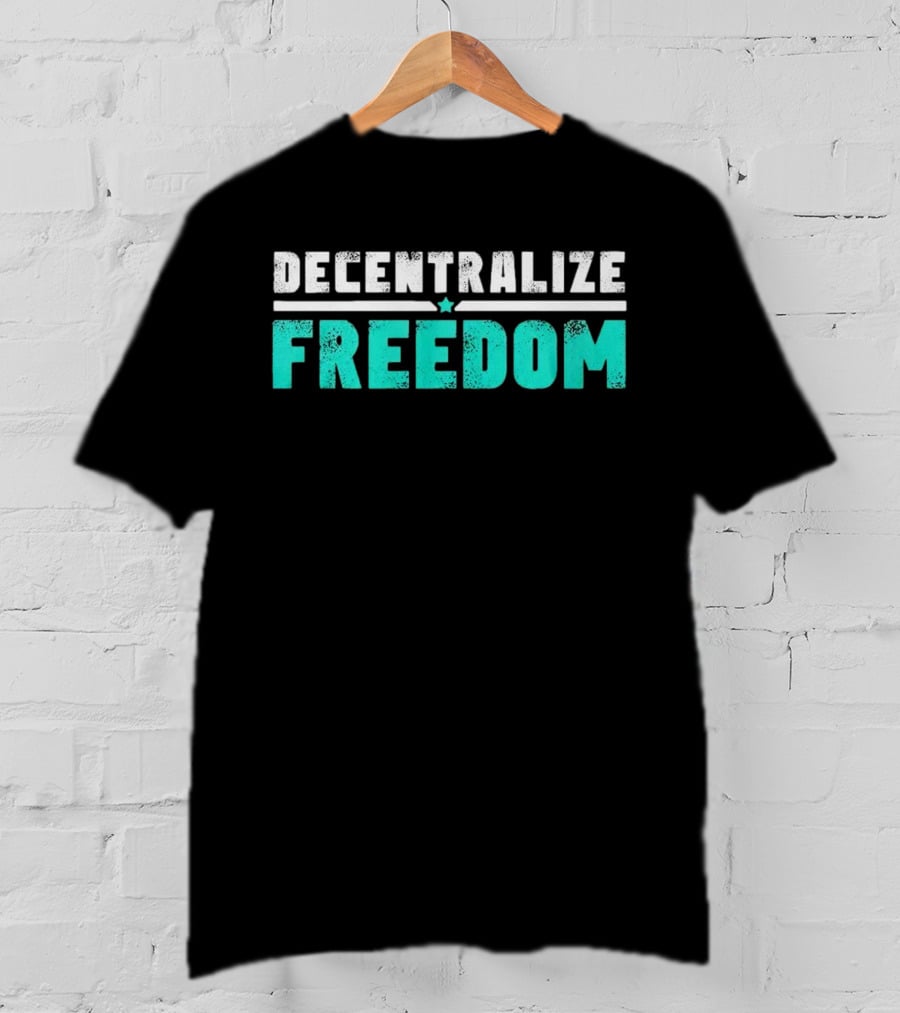Decentralize Freedom Star Emblem T-Shirt