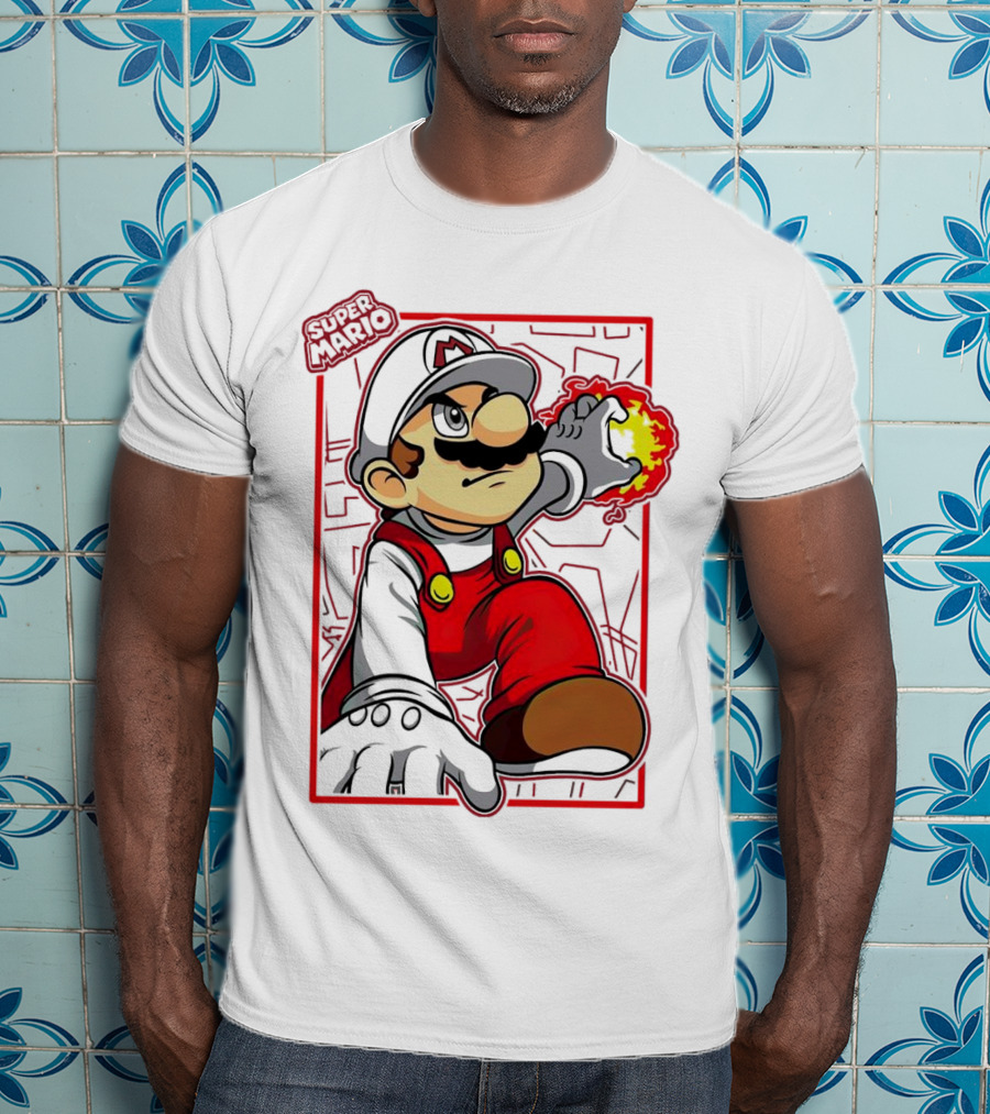 Super Mario Fire Power T-Shirt
