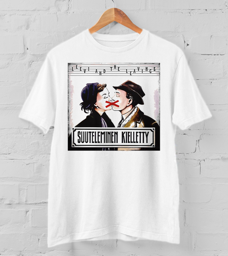 Leevi And The Leavings Suuteleminen Kielletty Vintage Couple With Red Cross T-Shirt