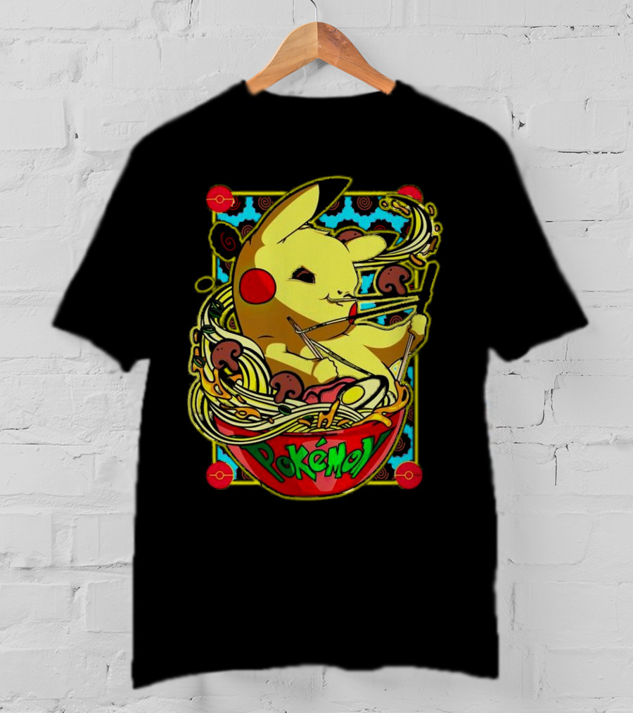 Pokemon Pikachu Ramen Mania Noodles Bowl Adventure T-Shirt