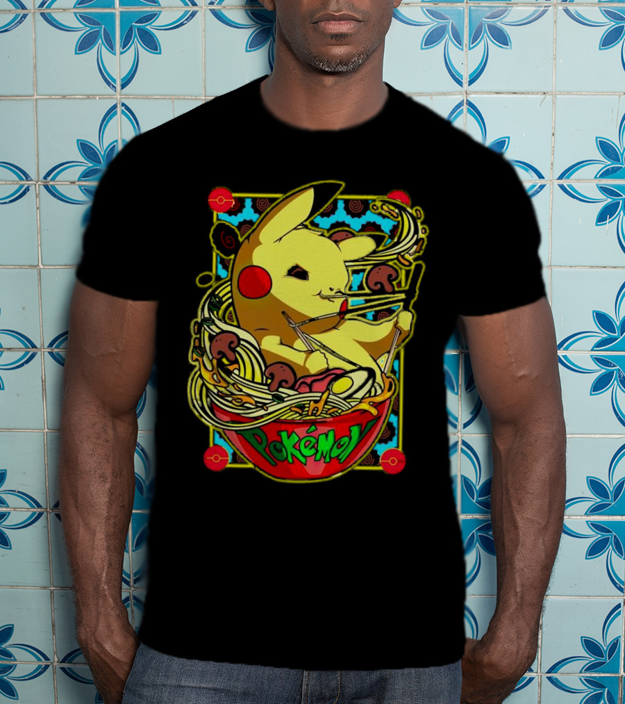 Pokemon Pikachu Ramen Mania Noodles Bowl Adventure T-Shirt