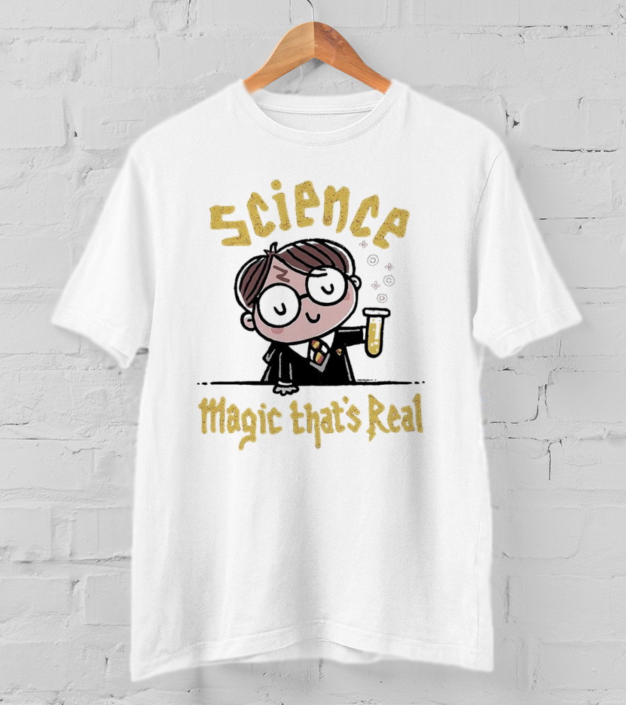 Science Magic That’s Real Wizard With Potion T-Shirt