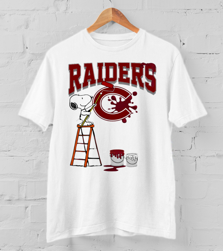 Snoopy Painting Colgate Raiders T-Shirt