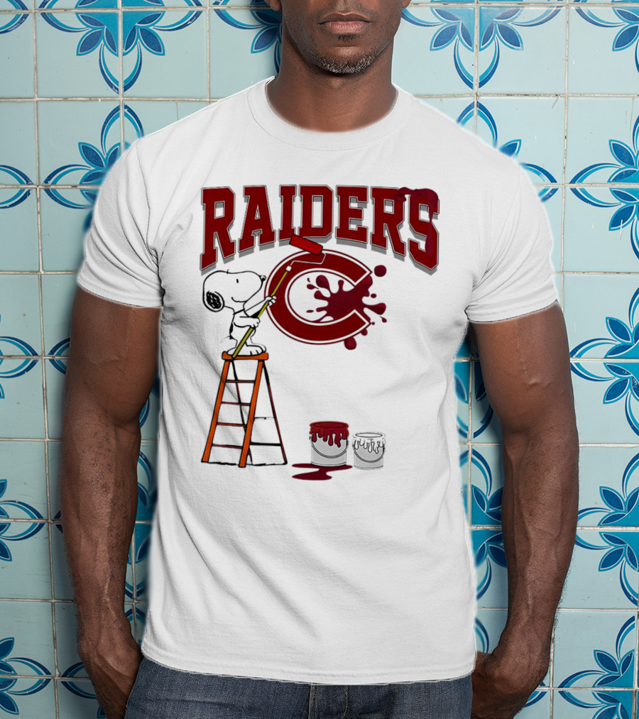 Snoopy Painting Colgate Raiders T-Shirt