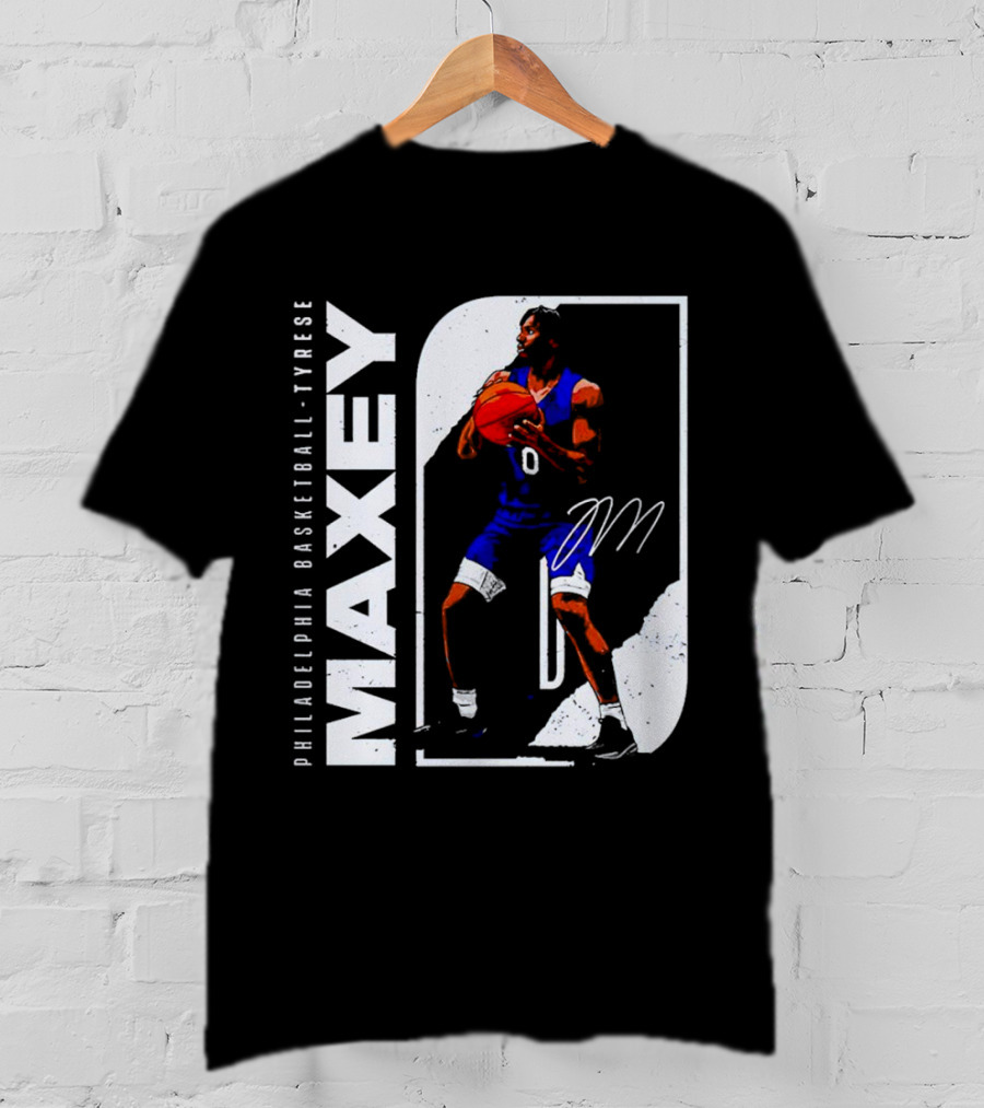 Philadelphia Basketball Tyrese Maxey T-Shirt