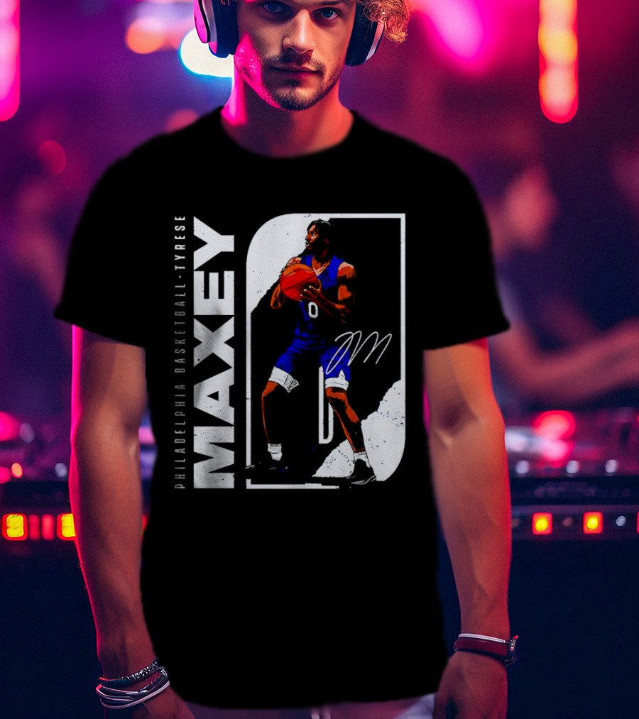 Philadelphia Basketball Tyrese Maxey T-Shirt