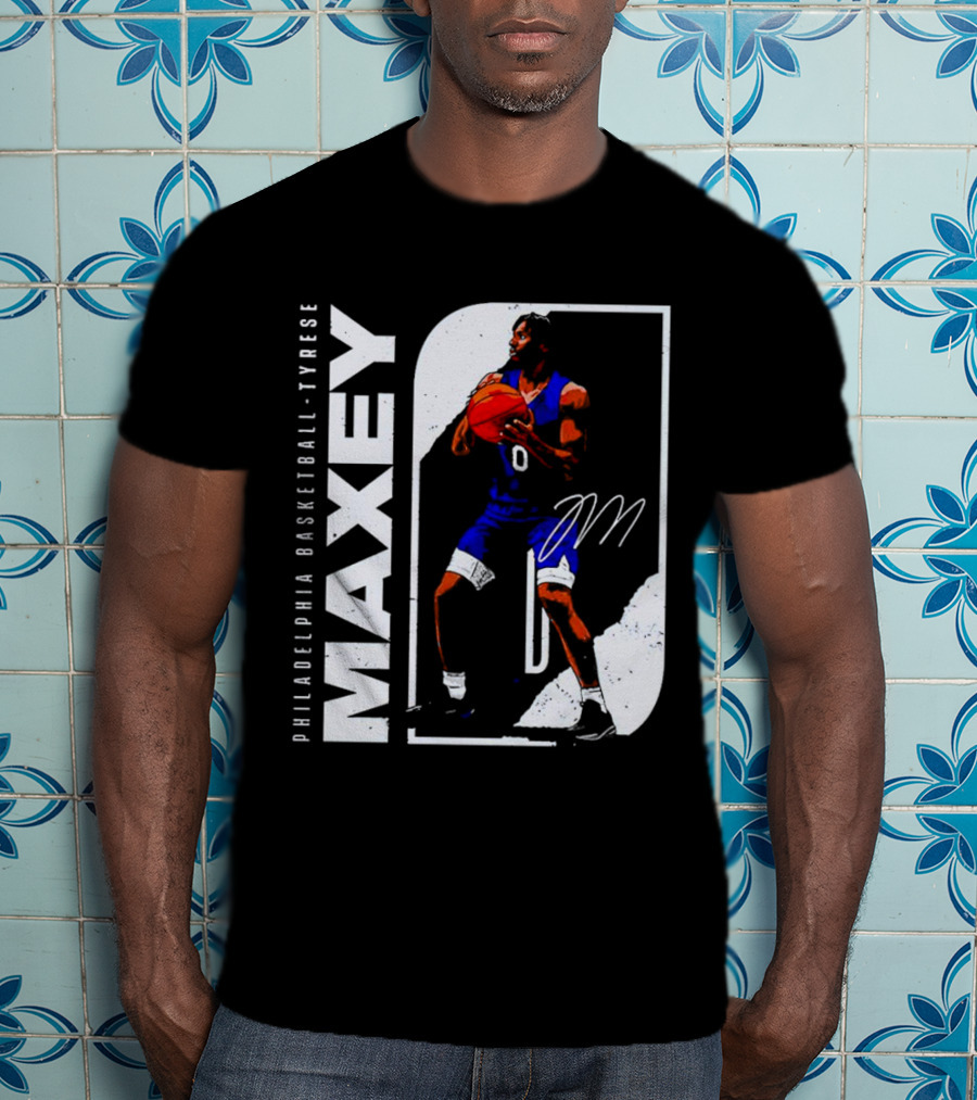 Philadelphia Basketball Tyrese Maxey T-Shirt