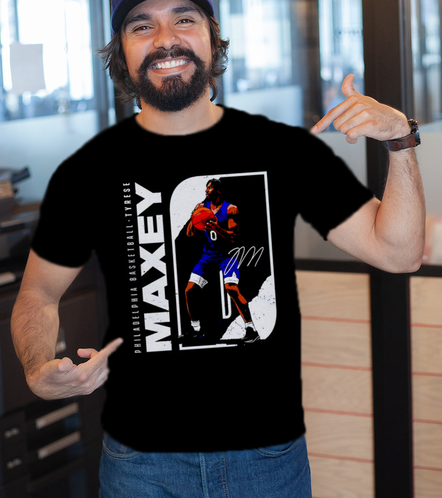 Philadelphia Basketball Tyrese Maxey T-Shirt