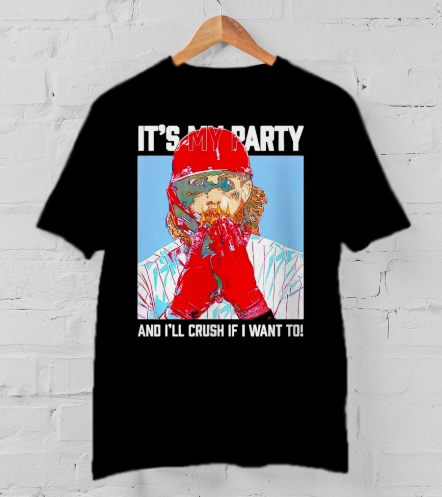 Brandon Marsh It’s My Party And I’ll Crush If I Want To Baseball Player T-Shirt