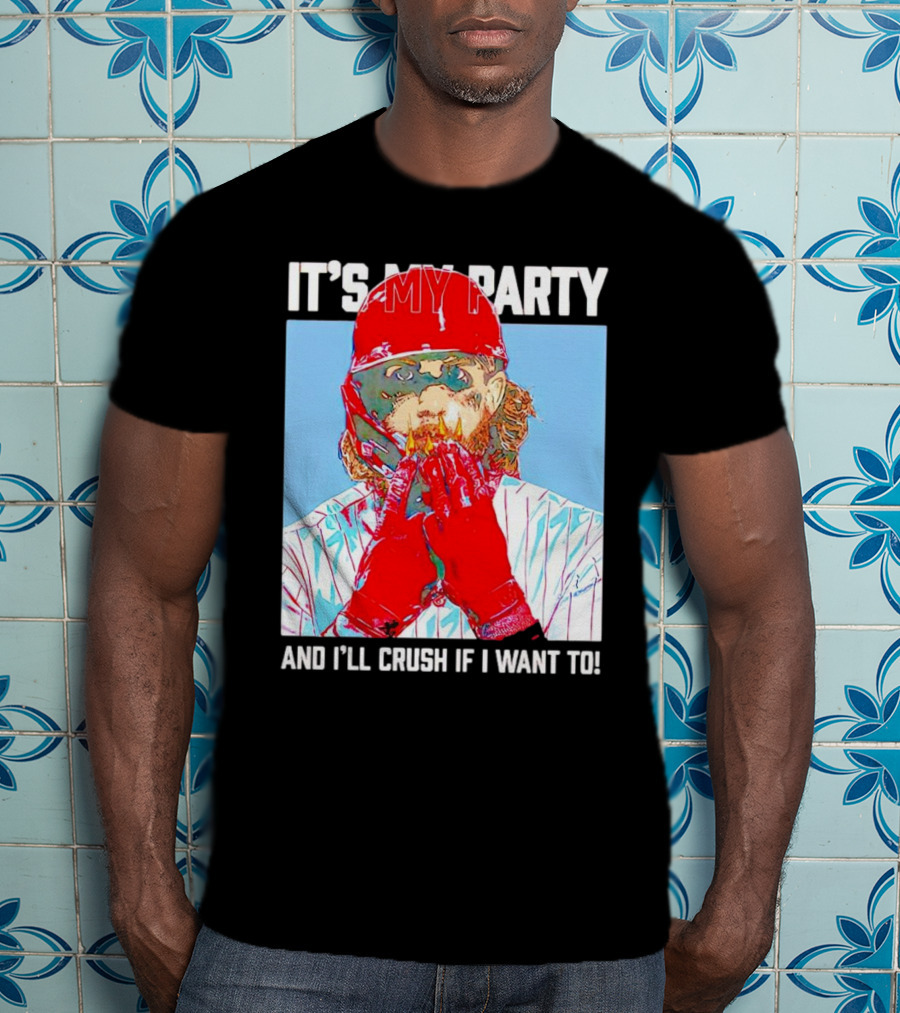 Brandon Marsh It’s My Party And I’ll Crush If I Want To Baseball Player T-Shirt