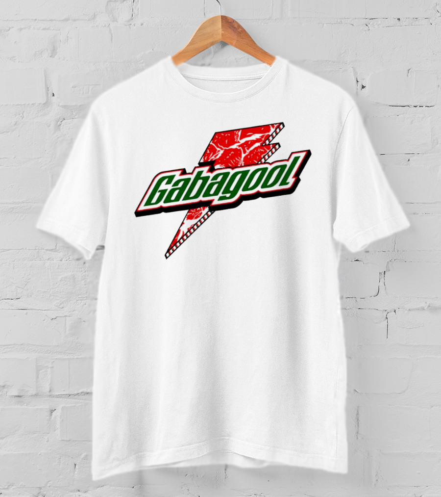 Gabagool Meat Lightning Bolt Red Green T-Shirt