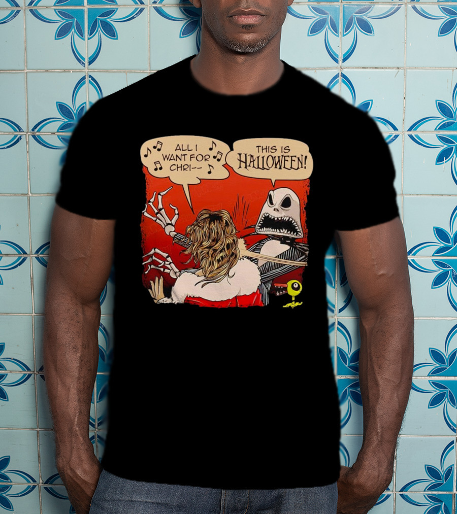 Jack Skellington Slapping This Is Halloween All I Want For Chri T-Shirt