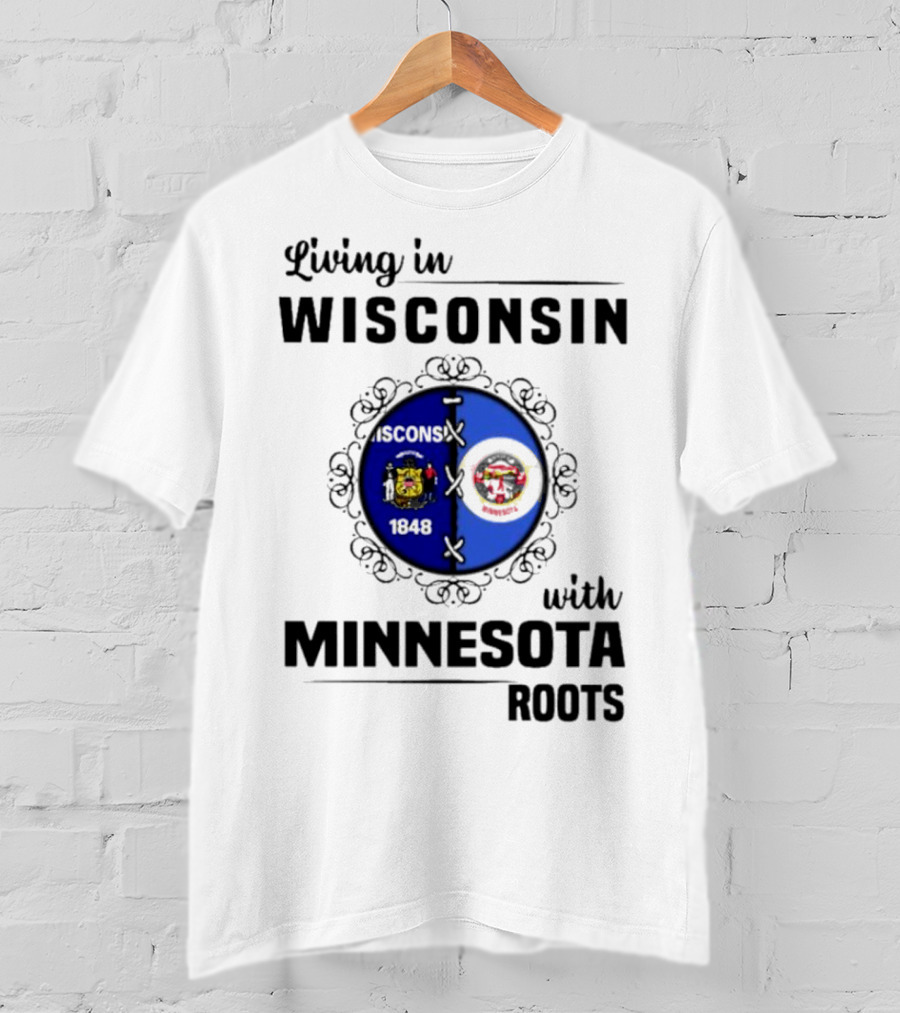 Wisconsin Pride Minnesota Roots United State Crests T-Shirt