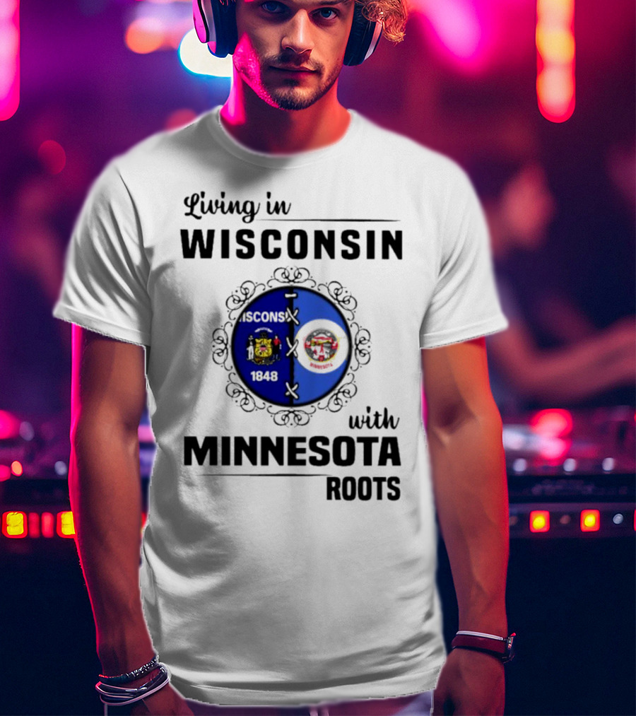 Wisconsin Pride Minnesota Roots United State Crests T-Shirt