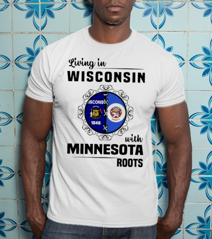Wisconsin Pride Minnesota Roots United State Crests T-Shirt