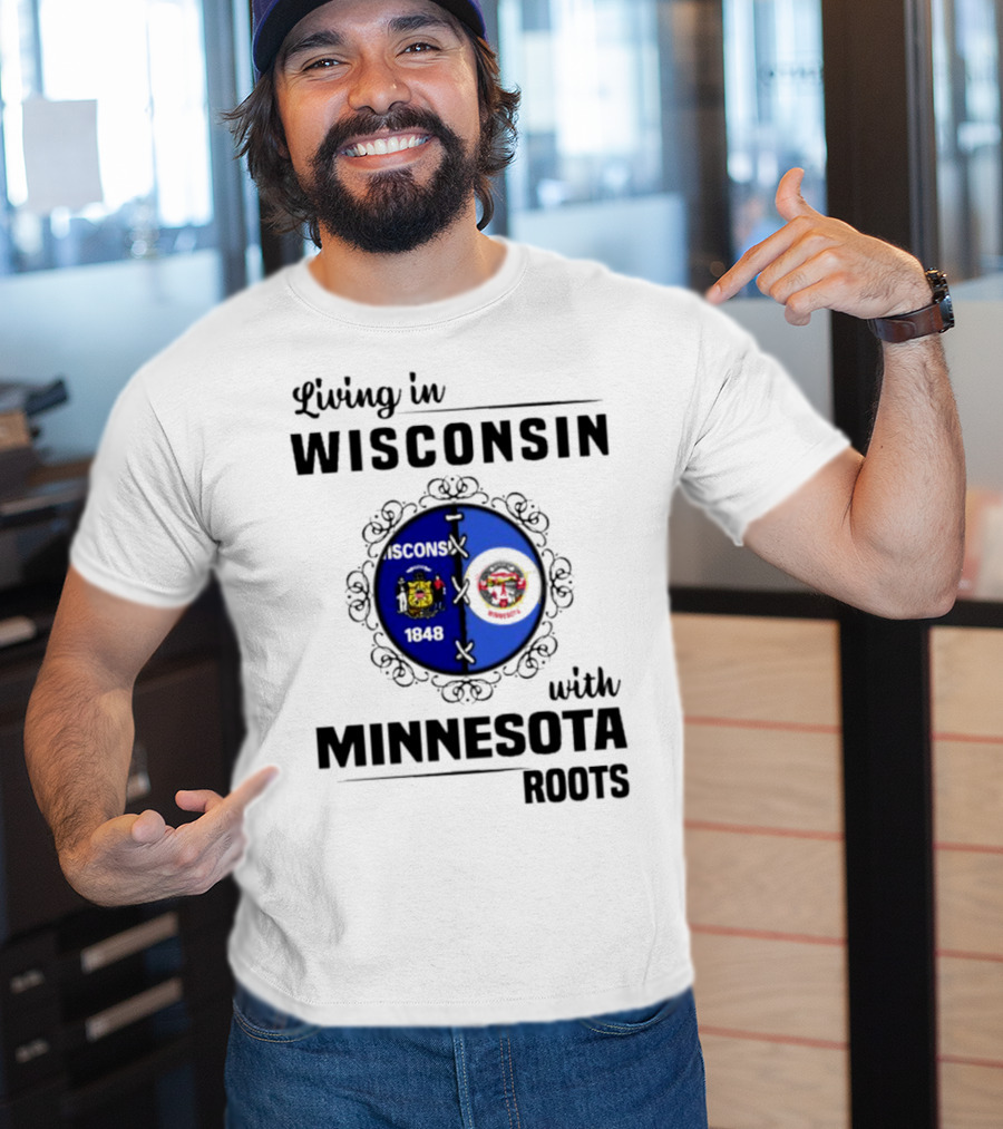 Wisconsin Pride Minnesota Roots United State Crests T-Shirt