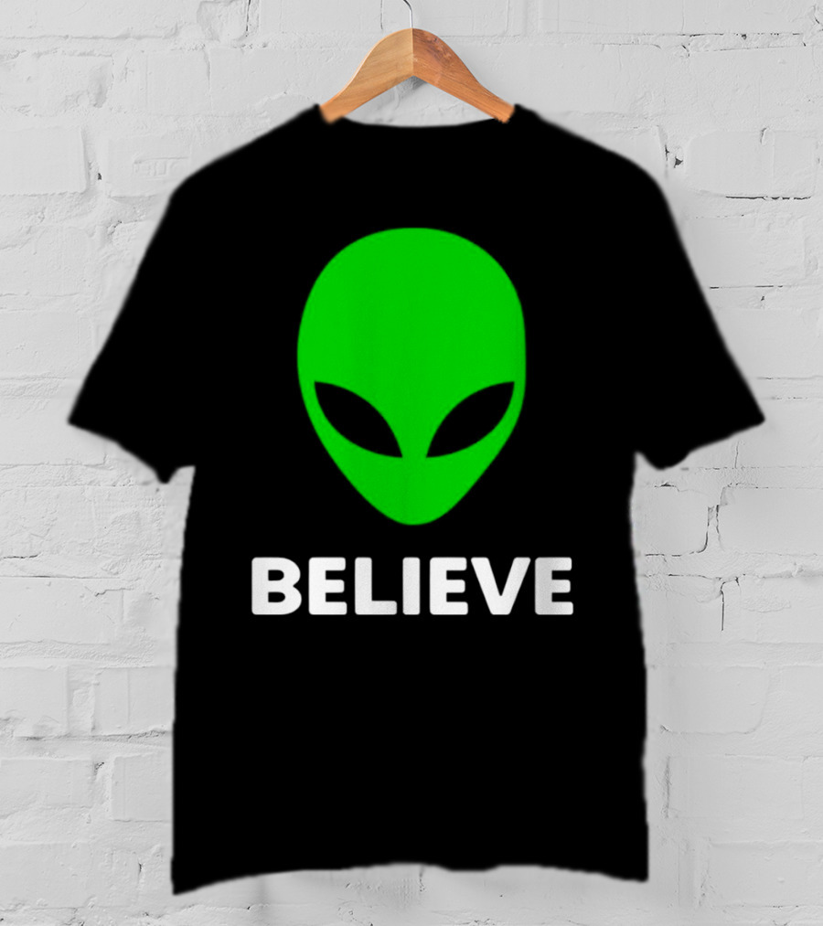 Believe Alien Green T-Shirt