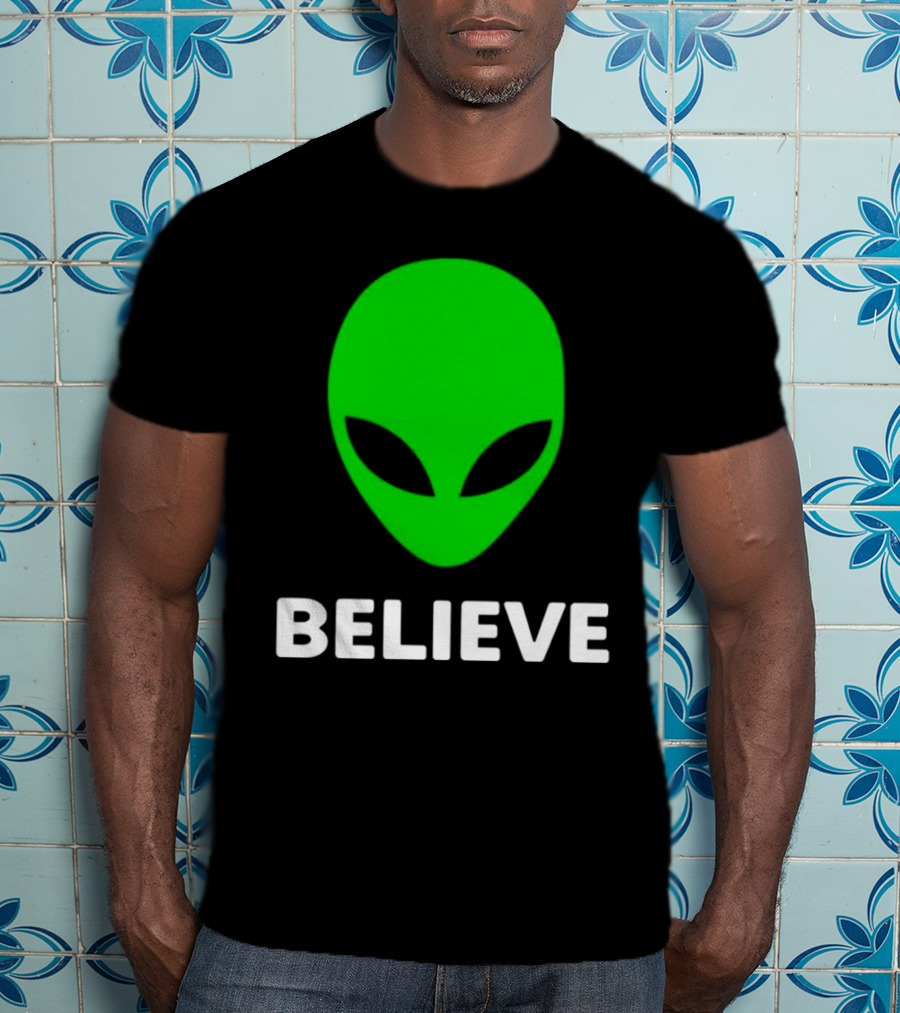 Believe Alien Green T-Shirt