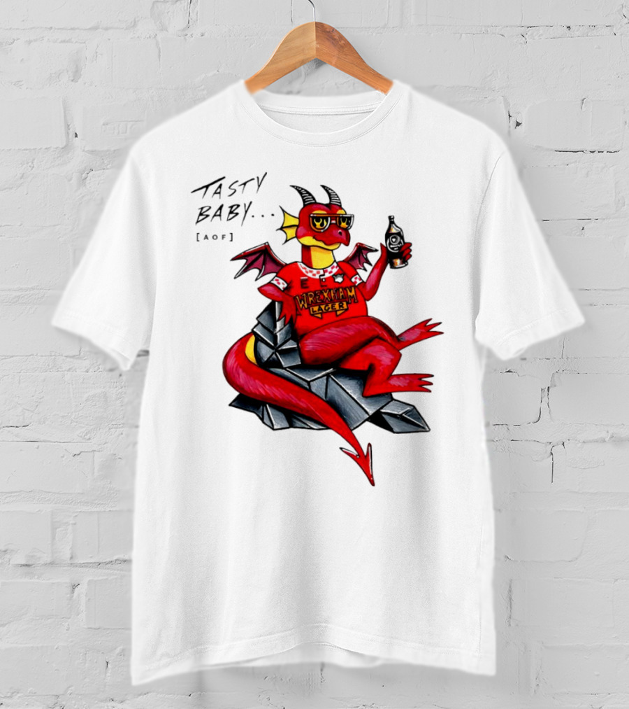 Wrexham Lager Dragon Tasty Baby Cool Style Image T-Shirt