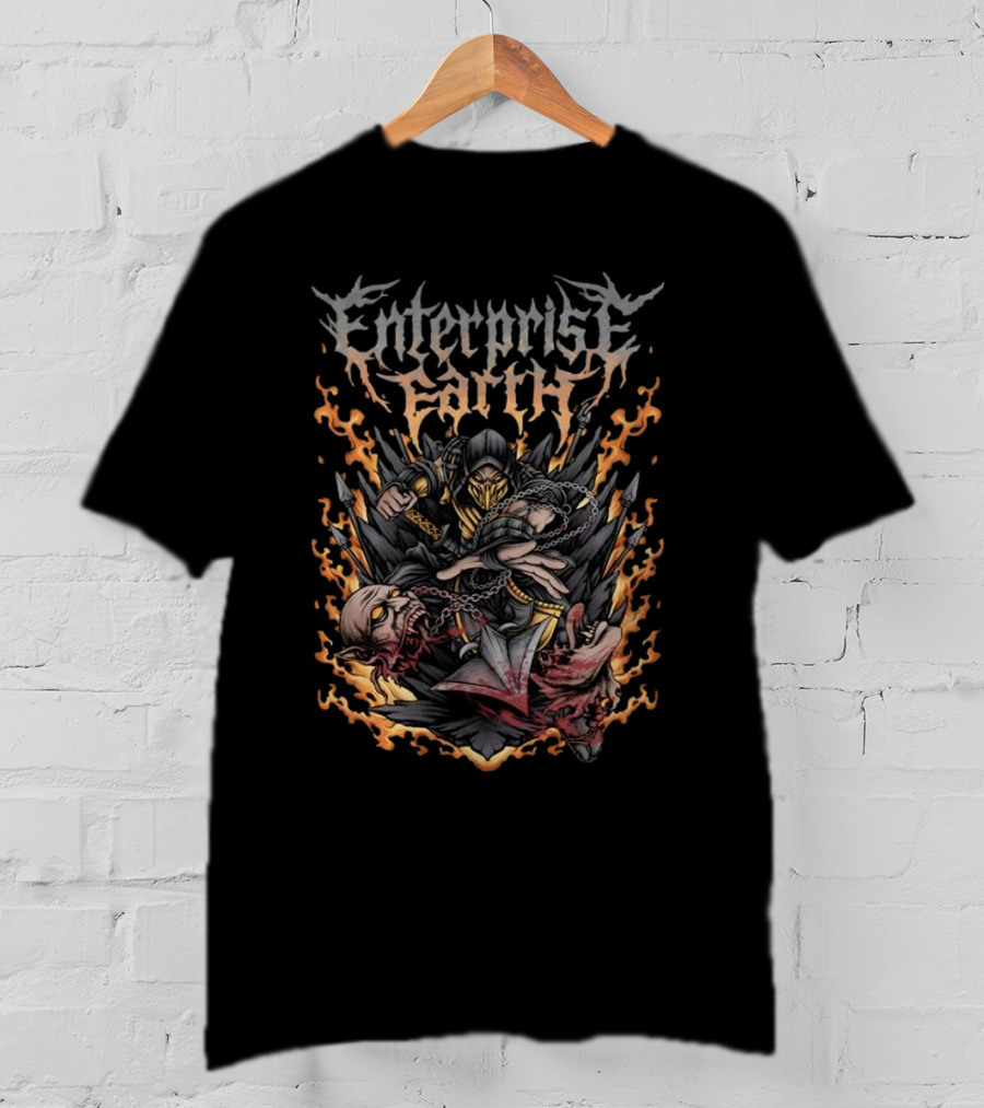 Enterprise Earth Scorpion Mortal Kombat T-Shirt