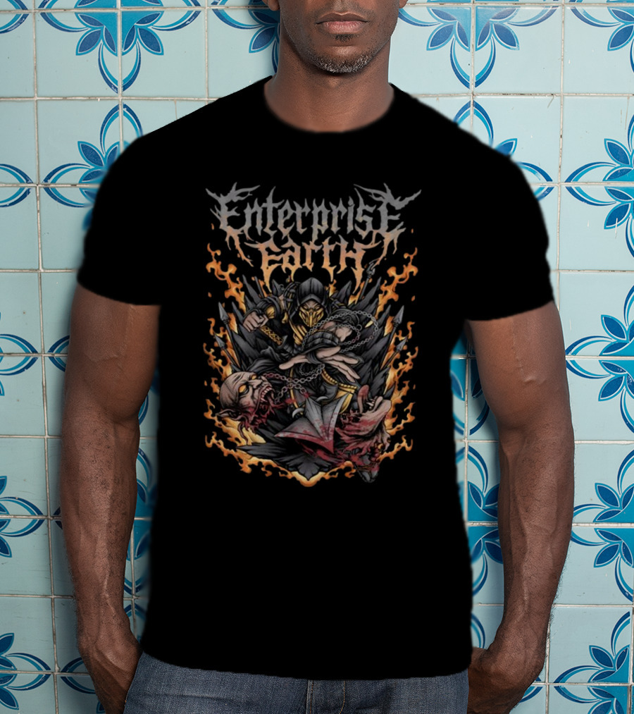 Enterprise Earth Scorpion Mortal Kombat T-Shirt