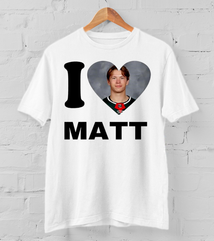 I Heart Matt Boldy Fan Love T-Shirt