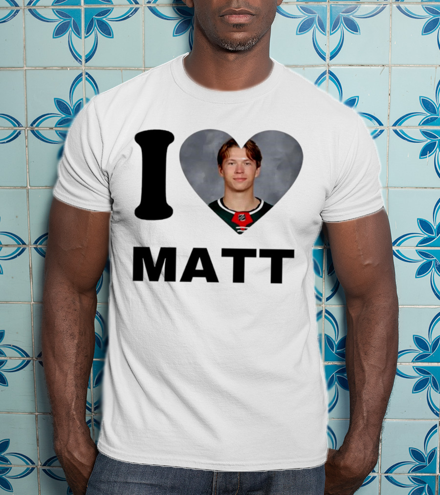 I Heart Matt Boldy Fan Love T-Shirt
