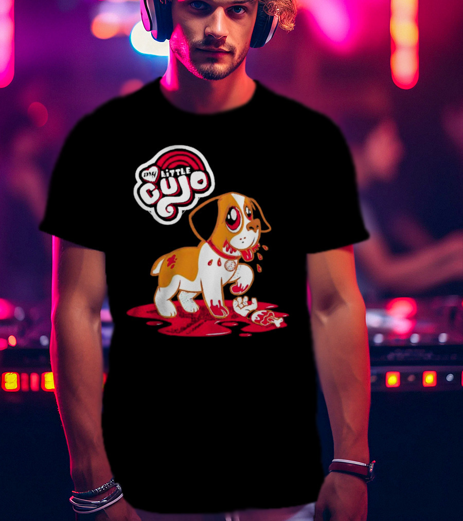 My Little Cujo Dog With Blood And Bones T-Shirt