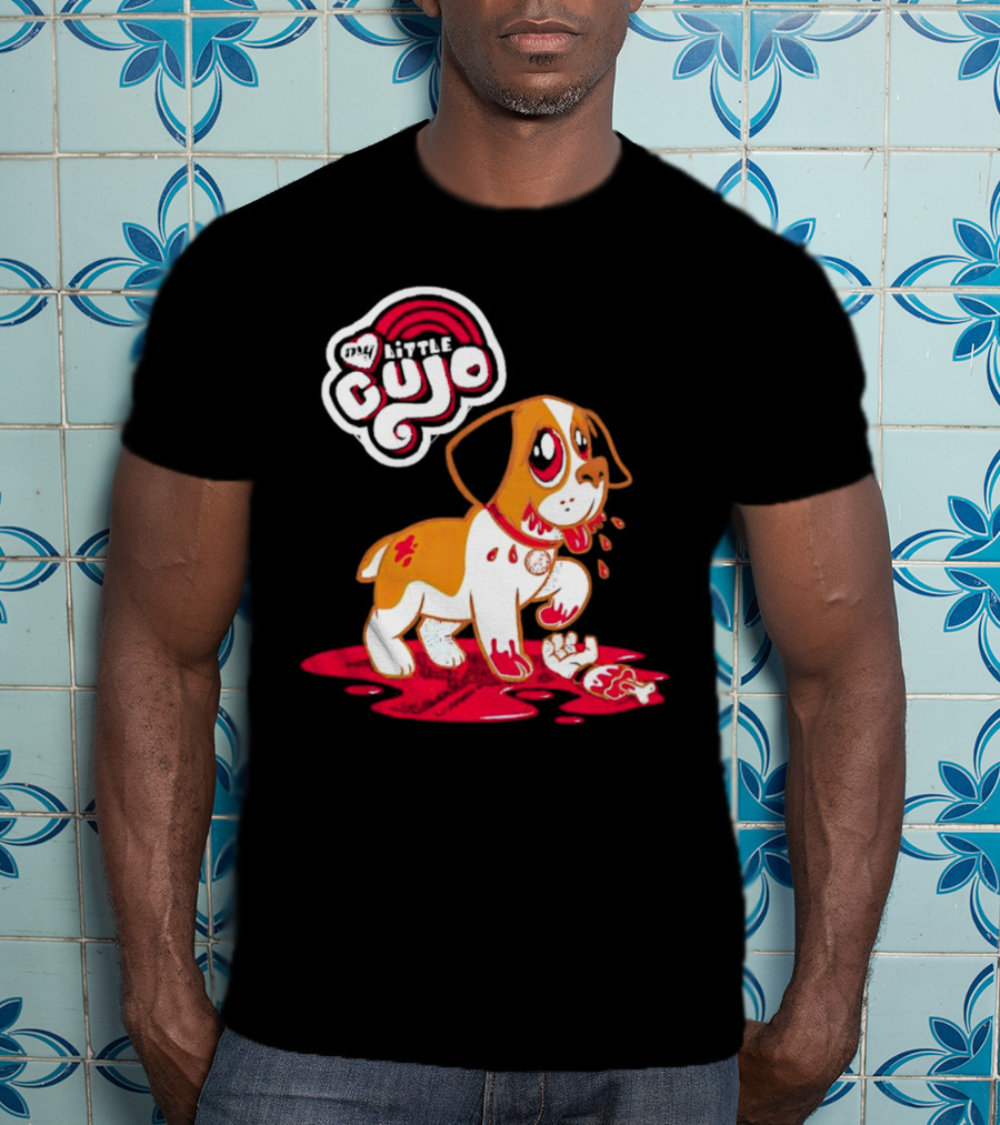 My Little Cujo Dog With Blood And Bones T-Shirt