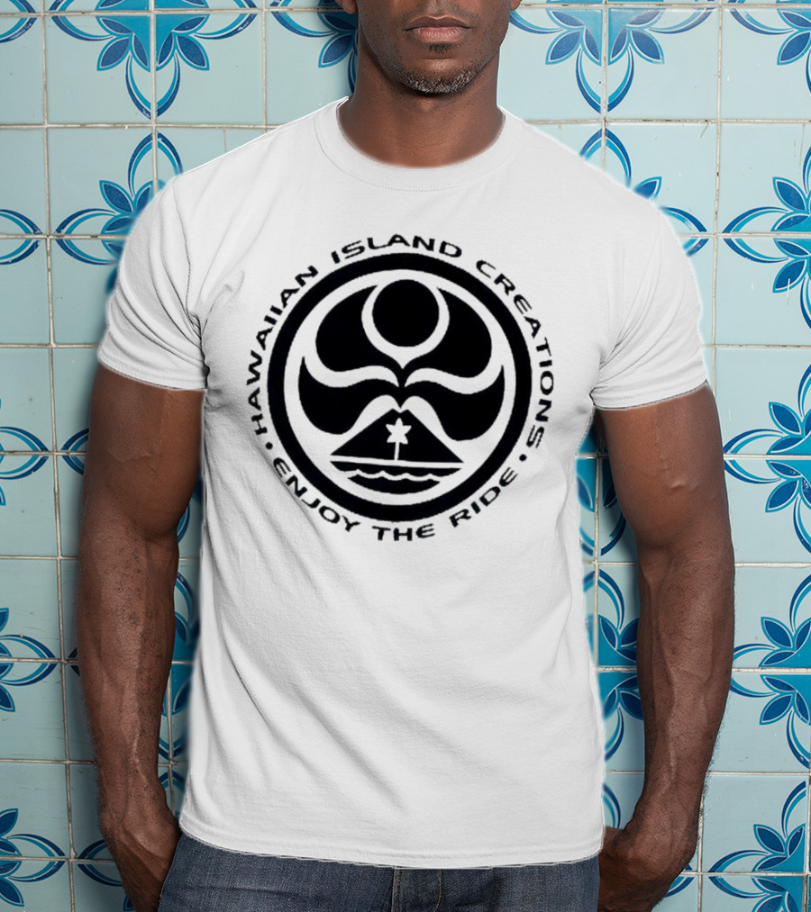Hawaiian Island Creations Surfing Logo Enjoy The Ride T-Shirt