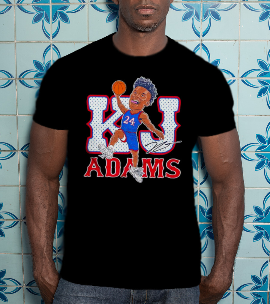 KJ Adams 24 Basketball Dunking Signature T-Shirt