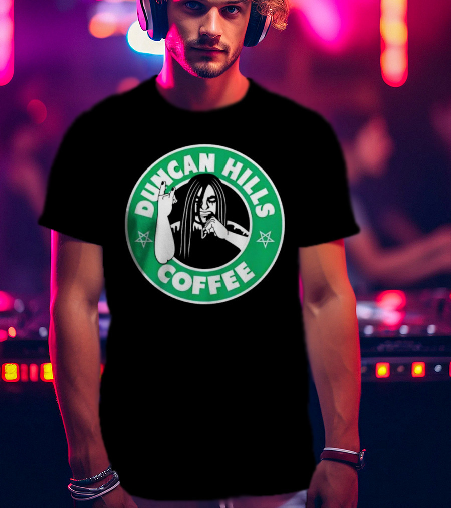 Duncan Hills Coffee Metalocalypse Starbucks Emblem T-Shirt