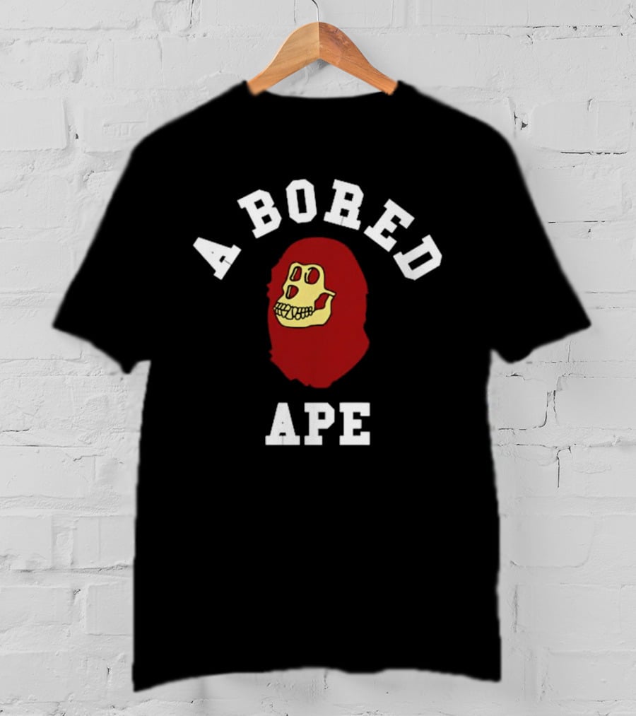 A Bored Ape Red Skull T-Shirt