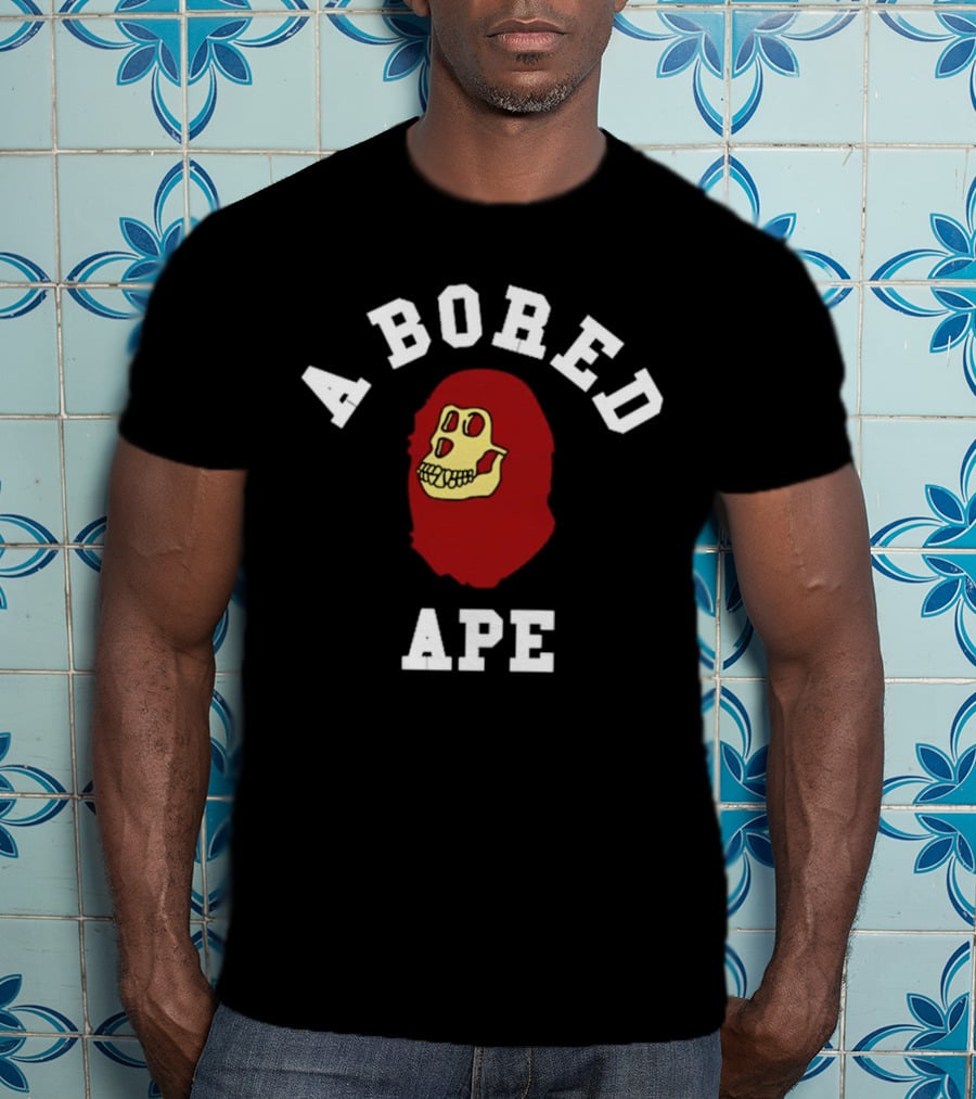 A Bored Ape Red Skull T-Shirt