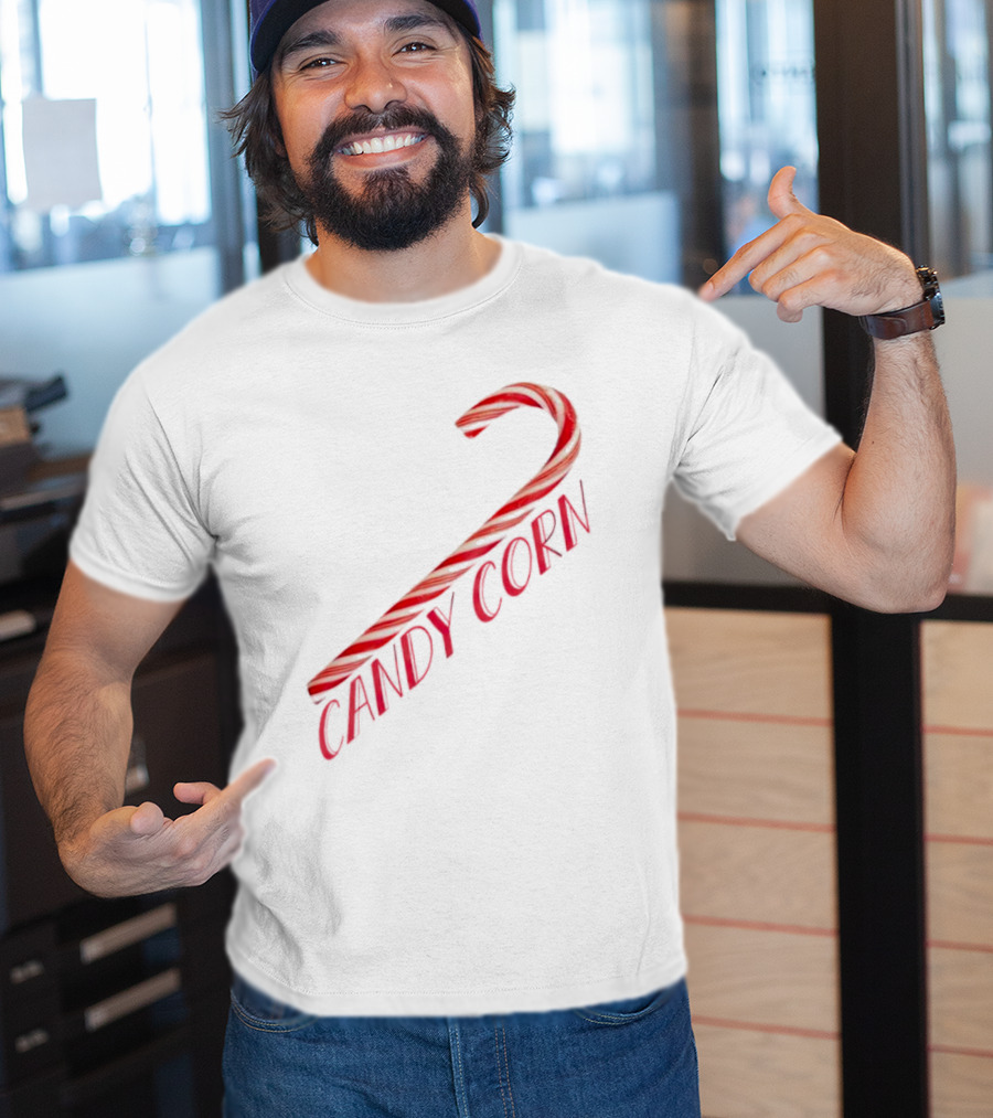 Candy Corn Candy Cane Mischief T-Shirt