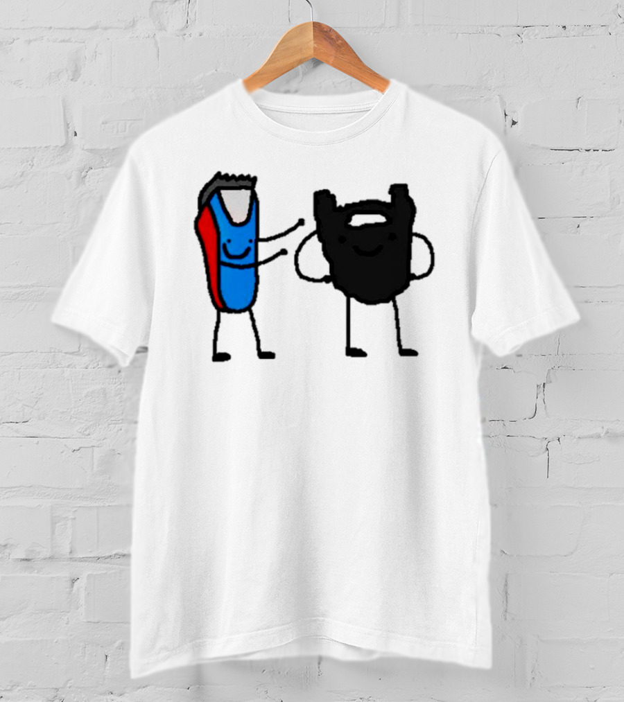 Clipps And Beard Clippers And Facial Hair Cartoon T-Shirt