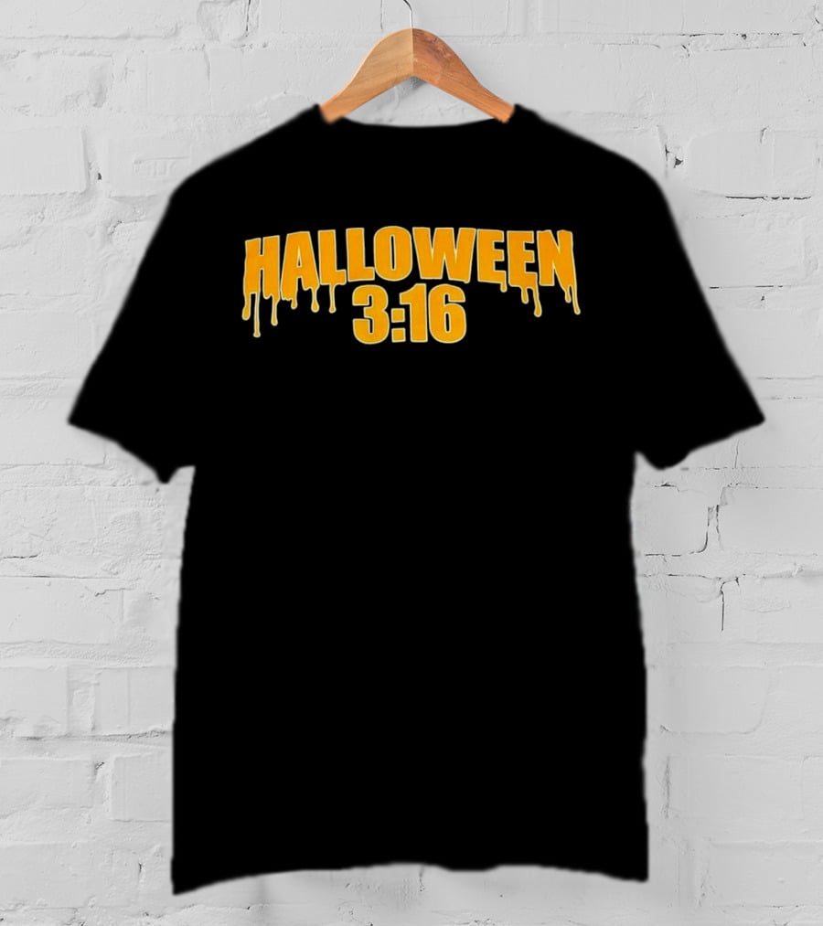 Halloween 3 16 Dripping Slime Font T-Shirt