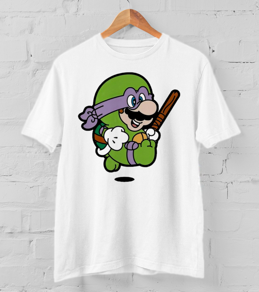 Mario Super Donny Bro Ninja Parody Character T-Shirt