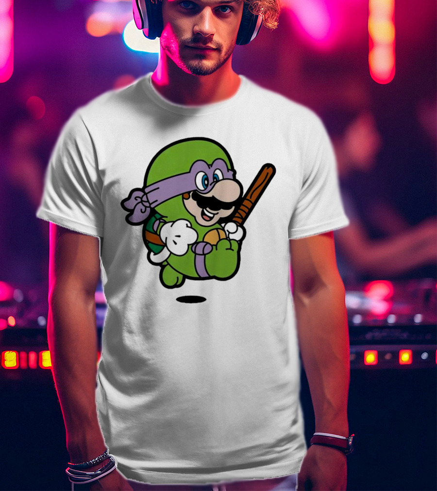 Mario Super Donny Bro Ninja Parody Character T-Shirt