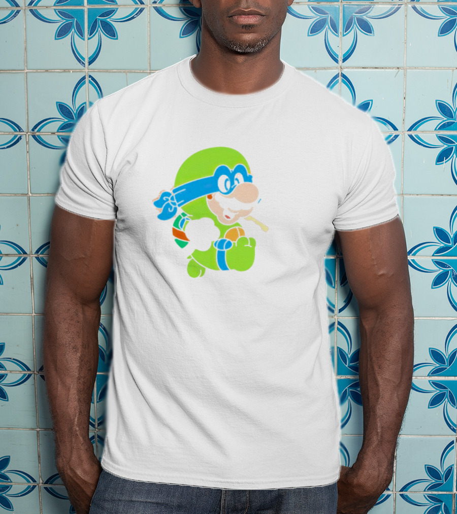 Super Mario Leo Bro Ninja Character T-Shirt
