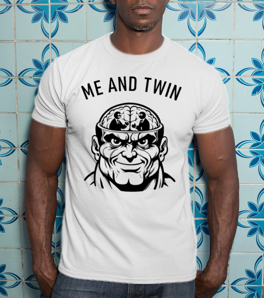 Me And Twin Sharing Mind Wrestling Brain T-Shirt