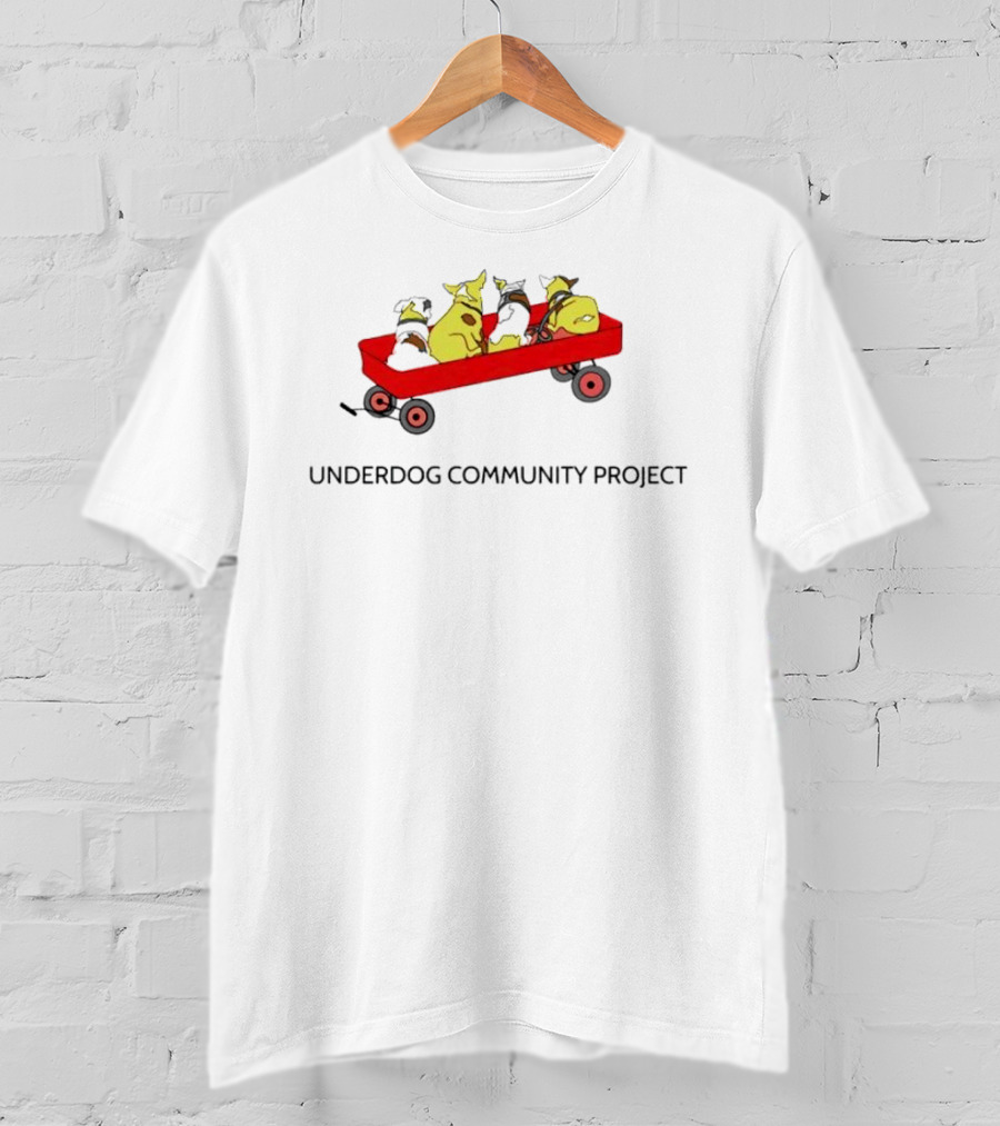 Underdog Community Project Yellow Dog Red Wagon T-Shirt