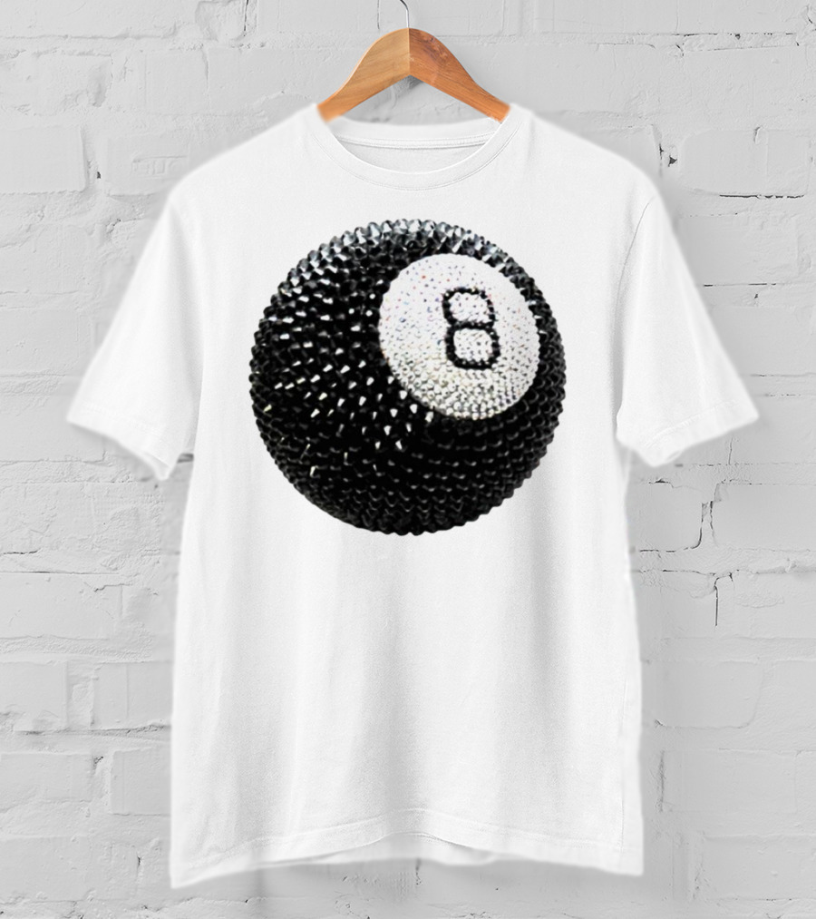 Lucky 8 Ball Crystal Sparkle Sphere T-Shirt
