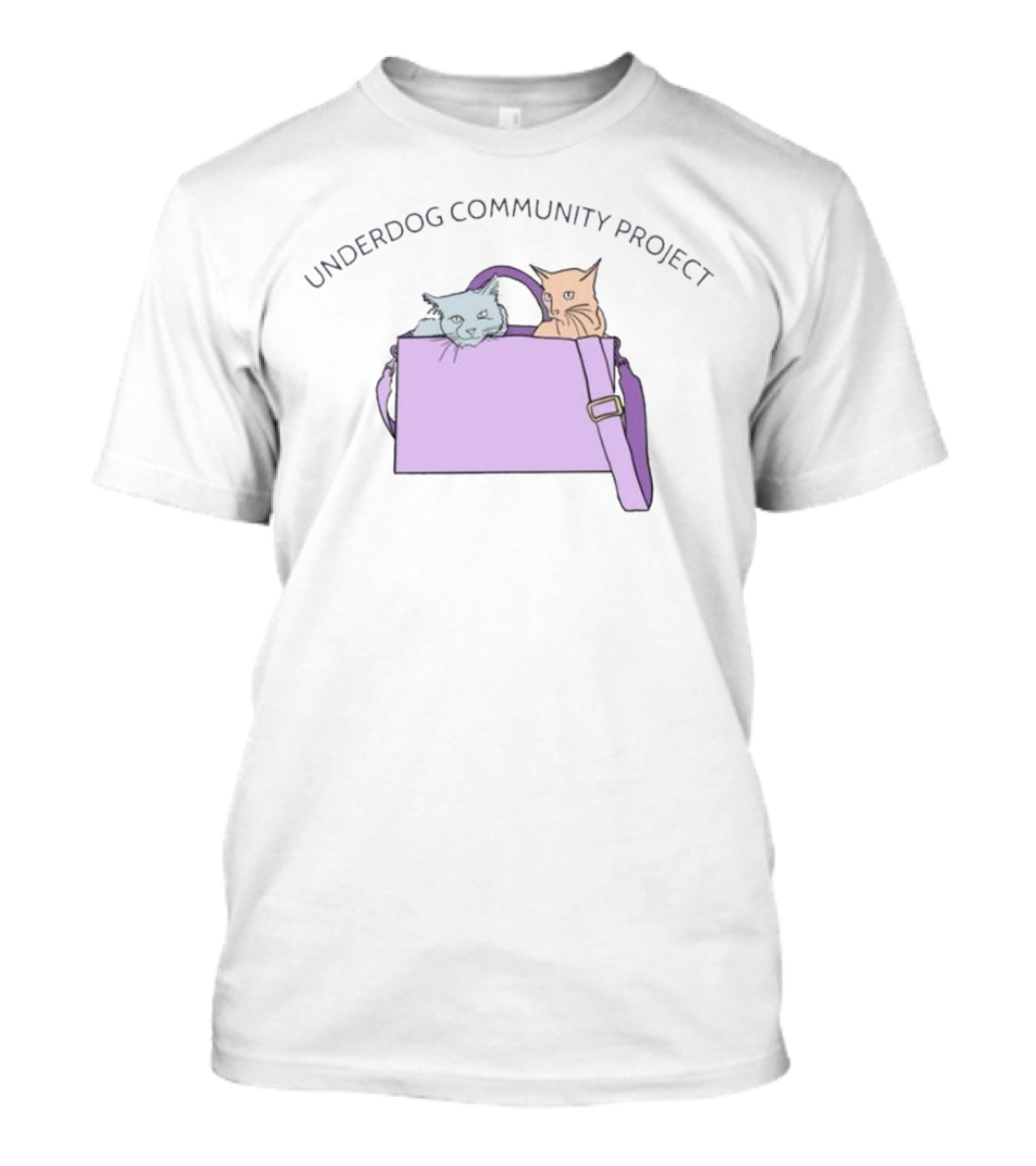 Purse Cats Underdog Community Project Playful Kitty Companions T-Shirt